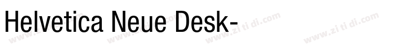 Helvetica Neue Desk字体转换